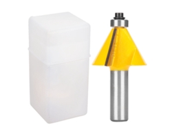 Fresa de chaflán de 30 grados, acero al carbono de aleación YG6, 1/2 pulgada, para MDF y madera.