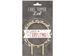Decoración para Pastel SCRAPCOOKING Merry Christmas (Madera)