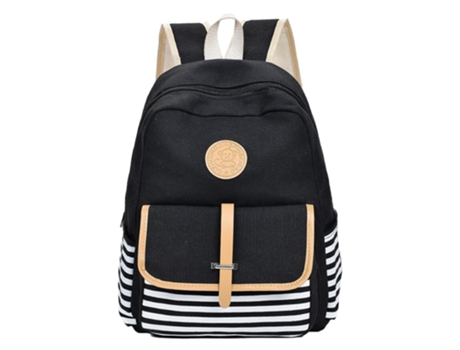 Bolsa de Viaje de Niña ZMDECQNA Escolar Computadora Portátil Lona Negro