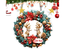 Decoración Navideña Para Interiores: Adorno Festivo Colgante Para Árbol De Navidad, Colgante De Papá Noel Acrílico