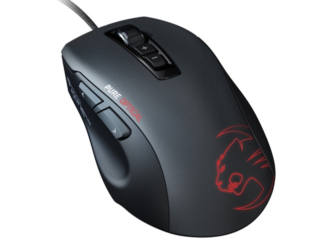 Ratón Gaming ROCCAT Kone Pure (Óptico - RGB - Negro)