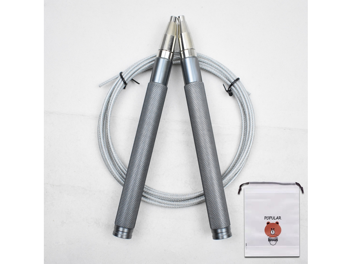 HYMNORA Cuerda de Saltar Rápida para Ejercicios en Casa, Boxeo, Fitness y Acondicionamiento, Configuración Fácil y Rápida