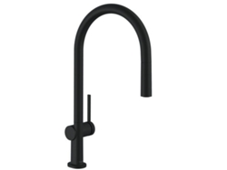 HANSGROHE Talis M54 monomando de cocina 210, caño extraíble, 1jet, sBox, Color: Negro Mate