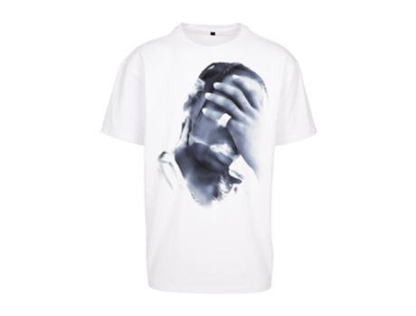 Camiseta para Hombre MISTER TEE (M - Algodón - Blanco)