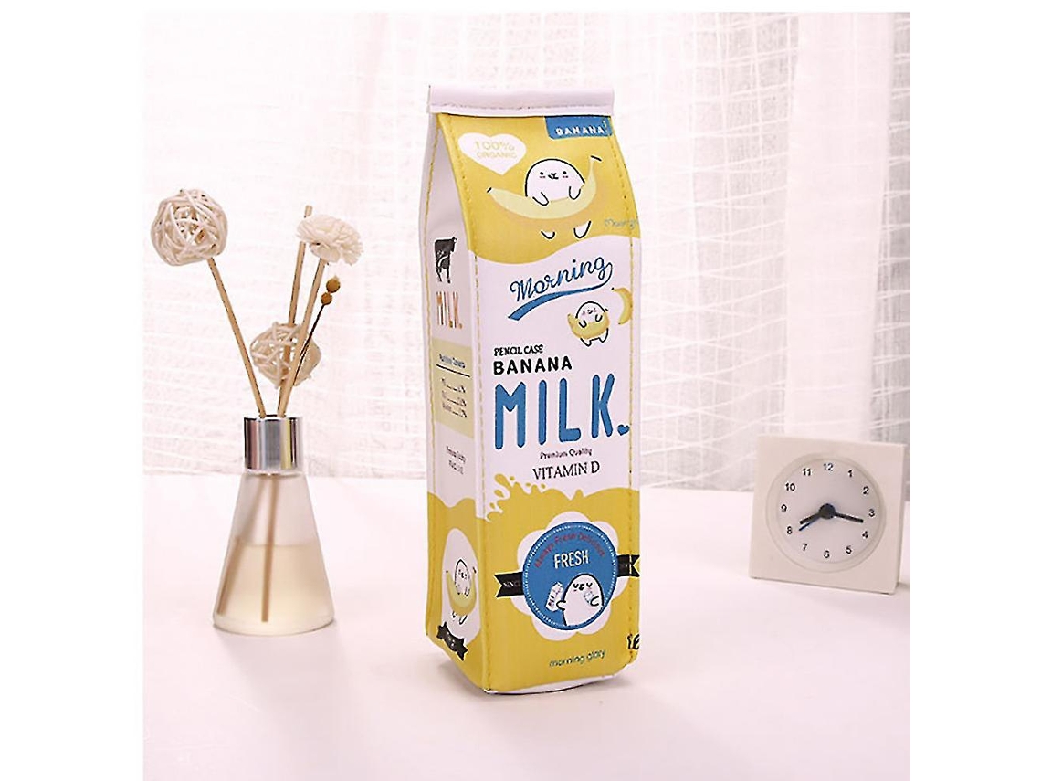 Estuche creativo y bonito con diseño de leche para niños, artículo innovador 2 Chennnls