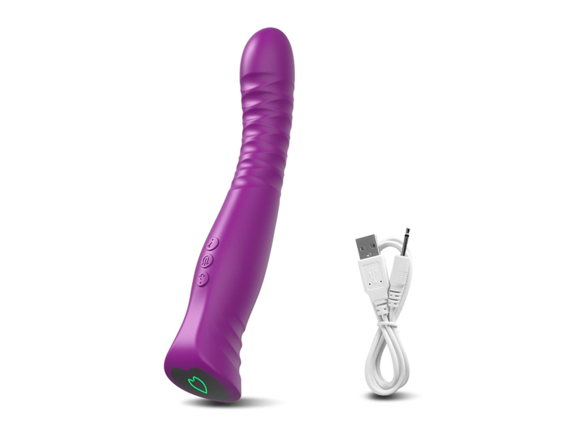 Vibrador De Masaje De Silicona Con 10 Modos De Vibracin Para Mujeres (prpura)