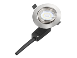 Lámparas de techo empotrables giratorias BJ GU10 con caja de conexiones, bombilla LED de 500 lm, luz cálida, 110°, para baño y sala de estar (6 unidades)