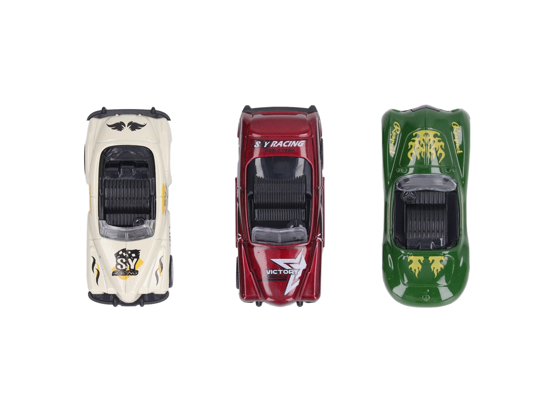 3 Piezas Juguete Coche De Aleación Para Niños Con Retroceso Simulación Modelo Carro Deslizante Para Parque Infantil