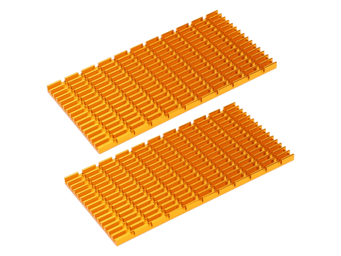 2026as-2 Piezas Disipador De Calor De Aluminio Para Router Cpu Ic Radiador Pcb Piezas De Refrigeración