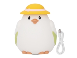 Bonita Luz Nocturna Led Con Forma De Pollo, Resistente Al Agua Y Recargable, Para Dormitorio U Oficina.