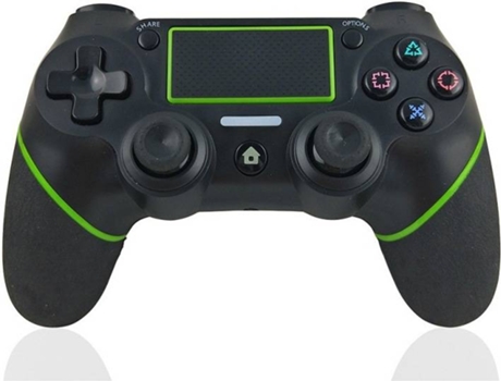 Mando PS4 YLW LV000419 Negro y Verde (Inalámbrico)
