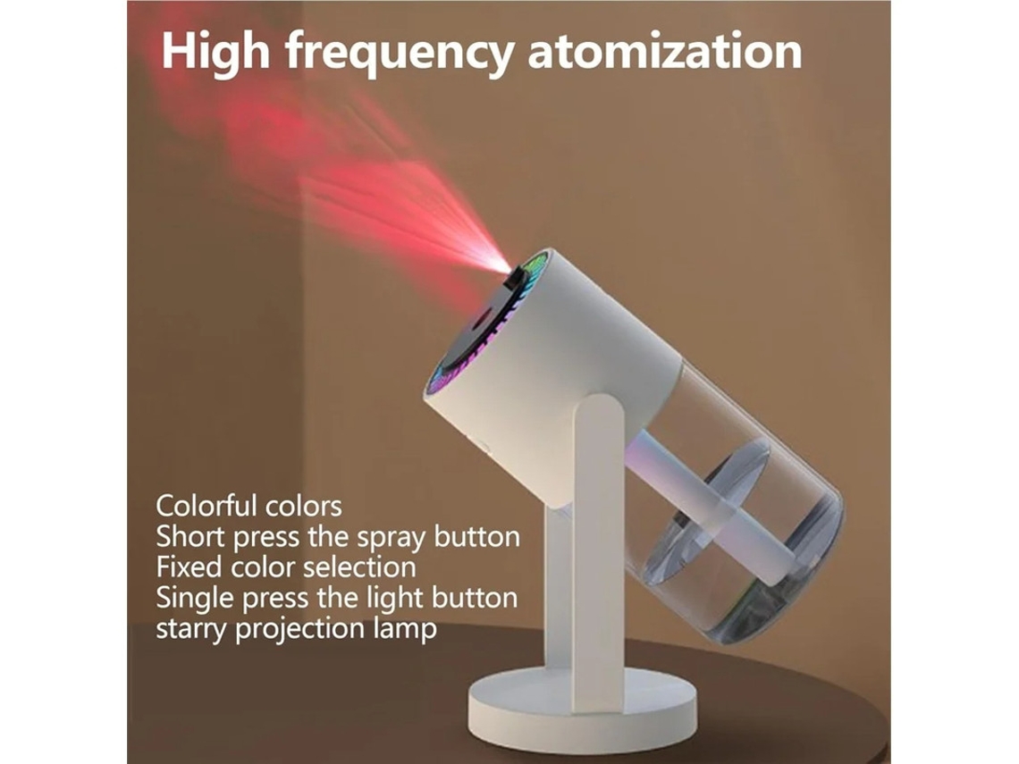 Proyector de estrellas para dormitorio con USB, temporizador, apagado automático y luces de colores para oficina o coche, color rosa Bestvite