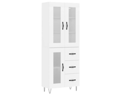 Maison Exclusive - Aparador Alto Madera Contrachapada Blanco 69,5x34x180 Cm