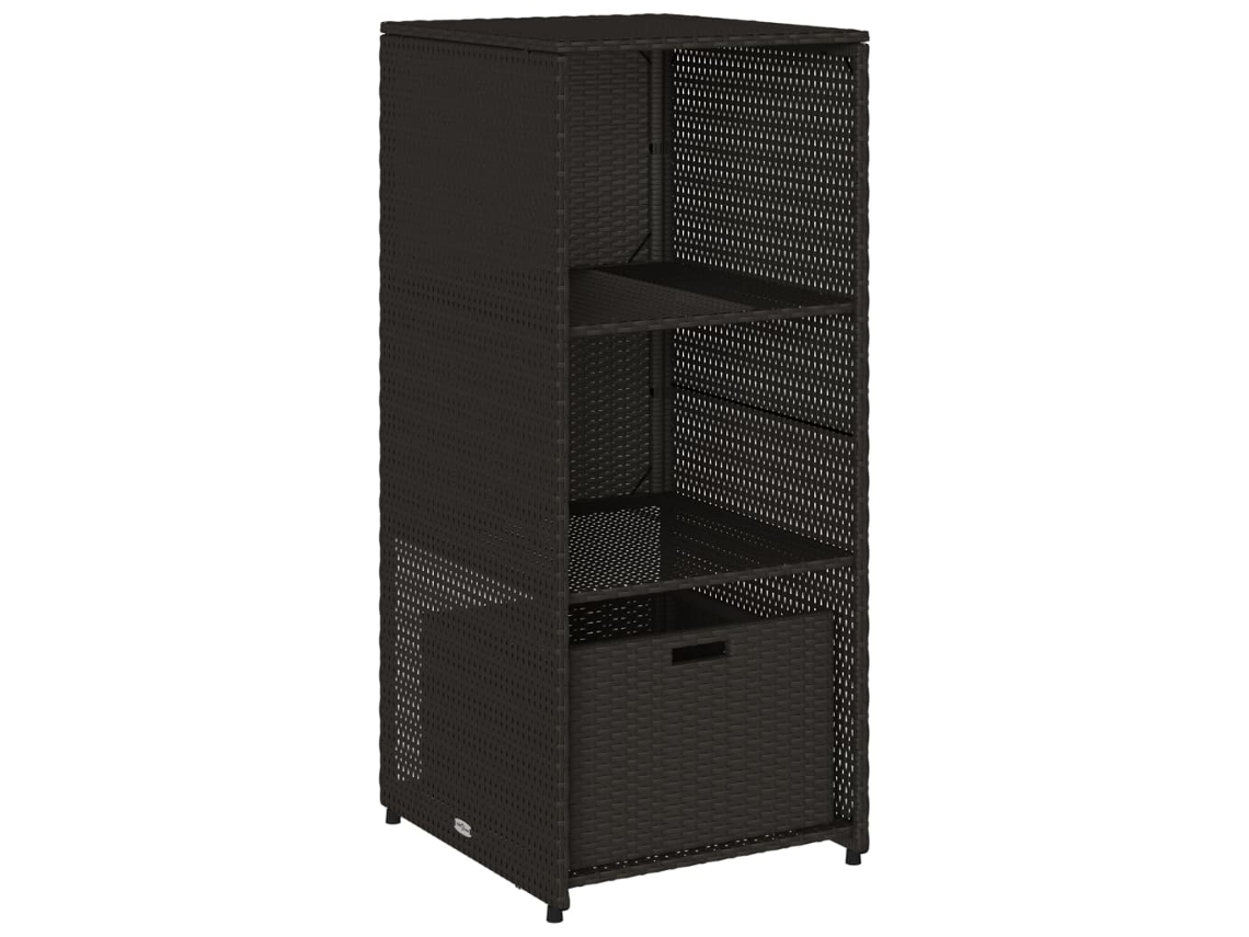 Mueble de jardín 50x55x115 cm Mimbre Patas Negras MAISON EXCLUSIVE