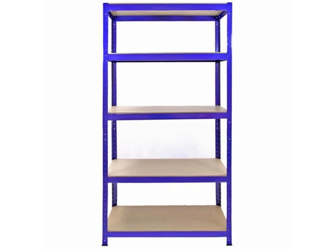 Estantería de garaje de granero utilitario de 5 x 90 cm de color azul, 4200 kg, Monstershop