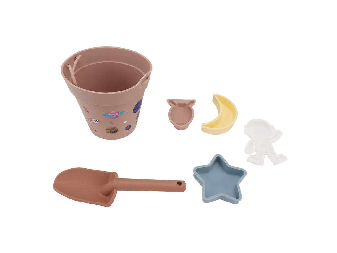 Ats-juguetes De Nieve De Silicona Para Interacción Padre-hijo, Cubos Y Palas De Nieve Seguros Impermeables Para Niños Rosa