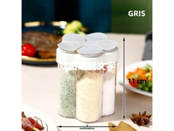 Juego De Utensilios De Cocina (gris), Caja Para Condimentos, Botellas De Plástico Para Aderezos, Ideal Para Acampar Al Aire Libre.