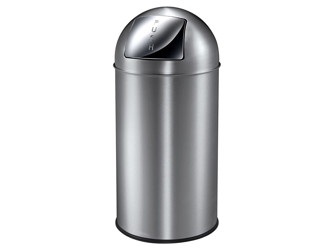 Cubo de basura EKO Plateado Acero (34 x 74 cm)