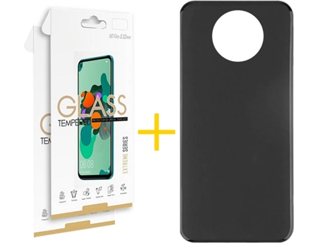 Kit Funda + 2 Protectores de Pantalla Xiaomi Redmi Note 9T SKYHE Liso (Negro)
