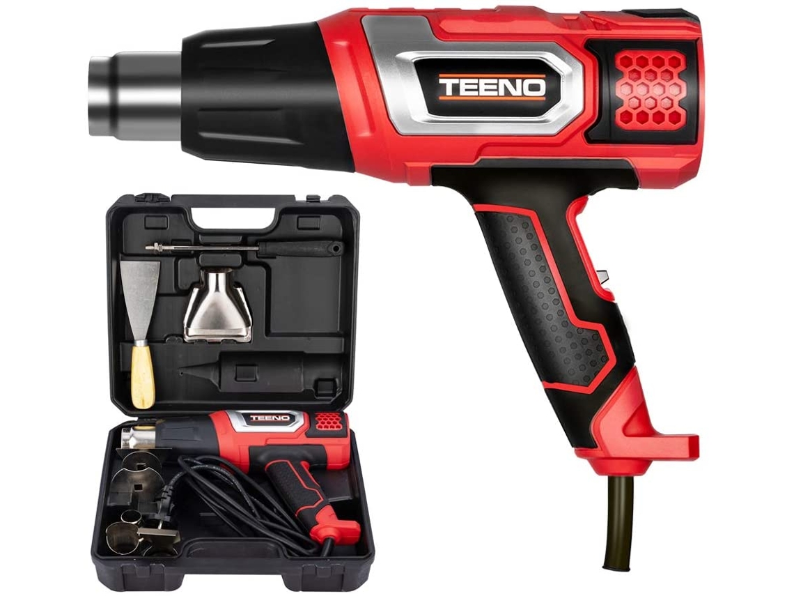 Pistola De Calor 2000w Pistola De Aire Caliente Caja Con 8 Accesorios