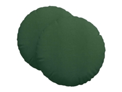 Cojines para asiento, 2 unidades, verde oscuro, Ø 80 cm, HARLANV1