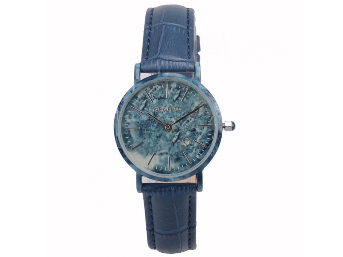 Reloj De Pulsera De Cuarzo Para Mujer En Aleación Con Diamantes De Imitación Y Piel Sintética (menta)
