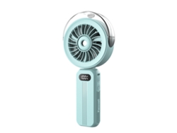 Ventoinha Portátil Dobrável Com Spray, Recarregável, 4 Velocidades, Azul Claro Gertiz