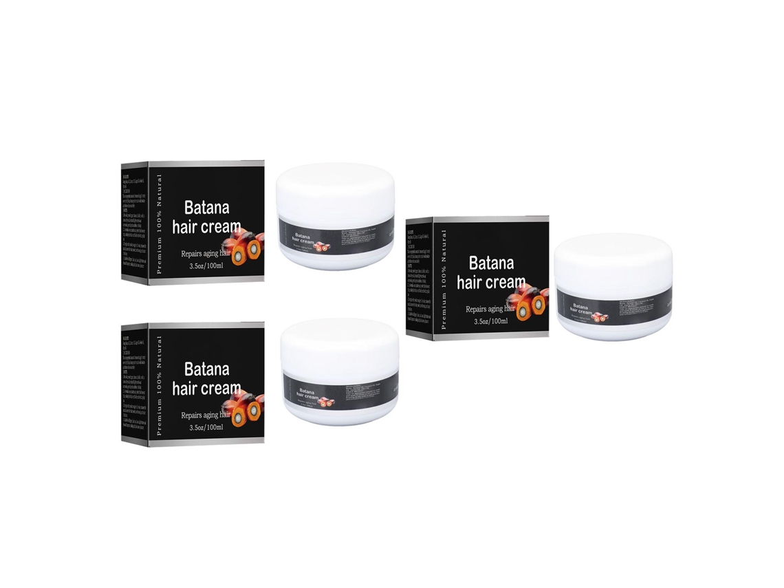 Crema Capilar Batana 3pcs 100ml Nutrición Reparadora Hidrata Alivia Secezas Crecimiento Capilar