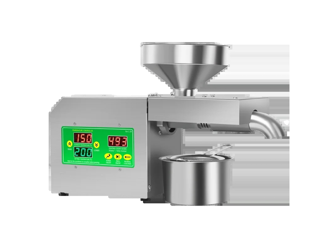Prensa de aceite, control inteligente de temperatura, diseño compacto para uso doméstico, R3s