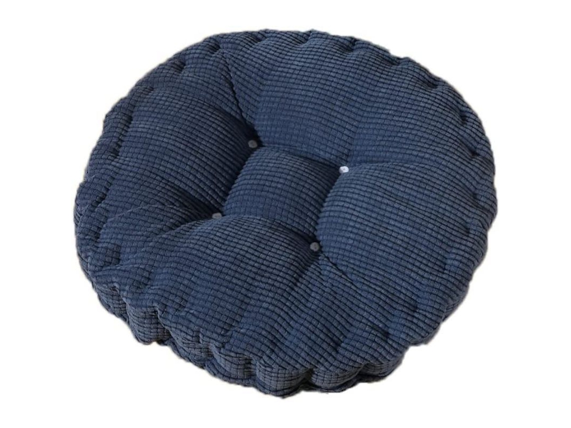 2026altiro-cojín Redondo Y Cómodo Para Silla, 40x40 Cm, Azul Oscuro, Ideal Para El Hogar, La Cocina, El Jardín Y La Oficina.