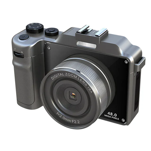 Grabadora de vídeo (negra), cámara web con zoom de 18x, cámara 4K HD, cámara digital Wi-Fi.