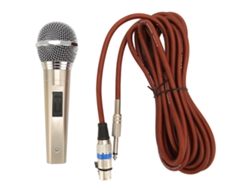 Microfone Fio 6.5mm Metal Profissional Redução De Ruído Handheld Para Karaokê E Transmissão Ao Vivo