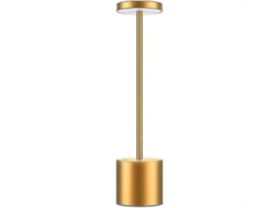 Lámpara De Escritorio Led Inteligente Inalámbrica Portátil Con Puerto Usb Recargable, Decoración Dorada Para Videojuegos.