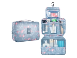 Neceser De Viaje Colgante, Organizador De Maquillaje Para Mujeres Y Niñas, Organizador De Ducha, Azul Claro