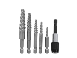 Juego De 6 Extractores De Tornillos Rotos Con Mango Hexagonal Para Extraer Tornillos Dañados.