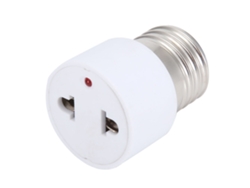 XYVONA 1 x Adaptador de parafuso para base de lâmpada de soquete E27, acessório para suporte de lâmpada.