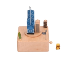 2026-caja Musical Beech Estilo Arquitectónico Innovador Para Regalo Hogar Oficina Decoración