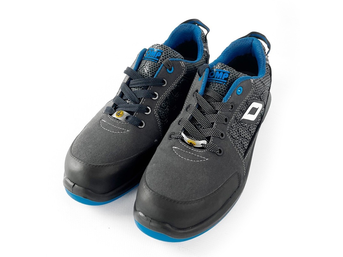 Zapatillas De Trabajo Seguridad S1P Pro Sport Talla 45 Gris/Azul OMP Meccanica