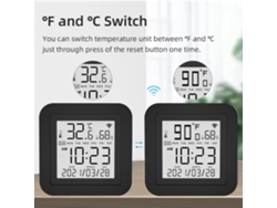 Control Remoto Infrarrojo Wifi Tuya 3 En 1 Con Sensor Temperatura Humedad Compatibilidad Alexa