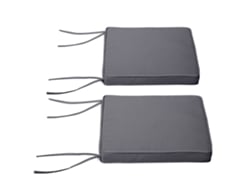 Juego De 2 Cojines Extraíbles Para Sillas De Jardín Con Relleno De 5 Cm.