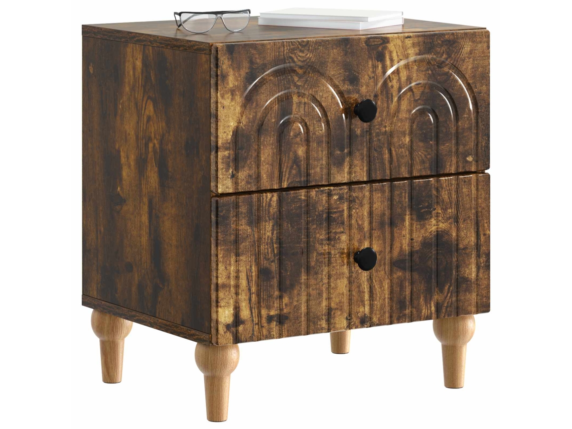 Maison Exclusive - Armario De Noche Con Cajón Roble Ahumado 43 X 34,5 X 48 Cm