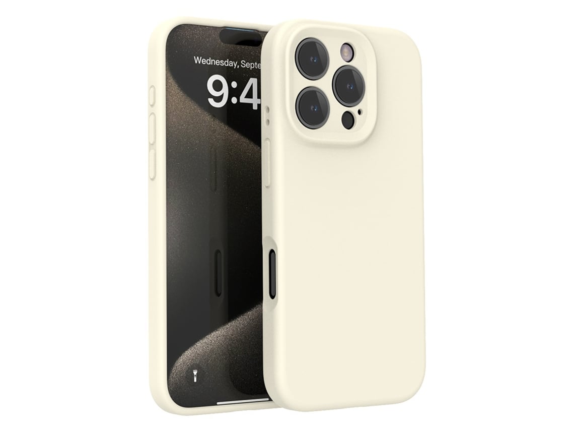 (blanco, Iphone 14 Pro) Funda De Silicona Líquida Para Teléfono, Compatible Con La Serie Iphone, Protección Total De La Lente Contra Caídas.