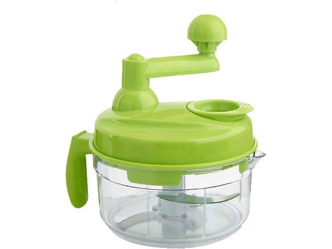 Procesador De Alimentos Manual De Mano Con Base Antideslizante Y Capacidad De 1,3 Litros.