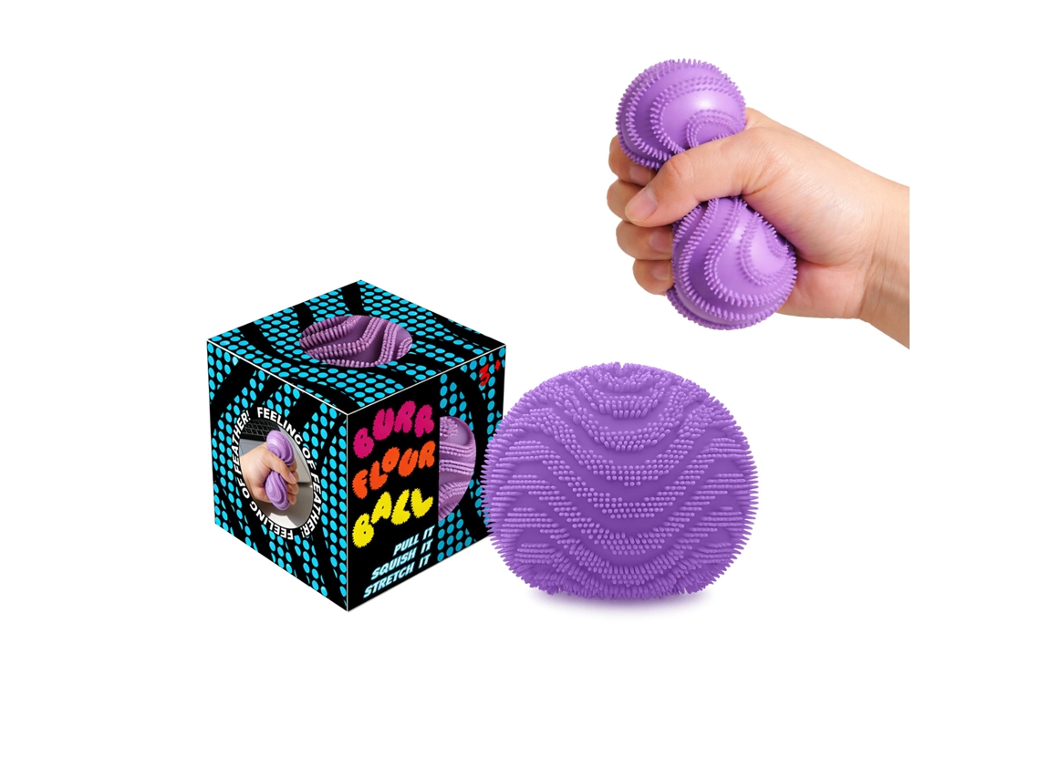 Pelota antiestrés Purple Burr para aliviar la tensión