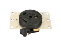 Enchufe industrial de 30 A, 125 V CA, 3 orificios con conector para vehículos recreativos y cableado.