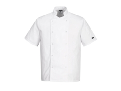 Chaqueta De Cocina Cumbria De Manga Corta - Modernidad Y Confort Blanco / Xs