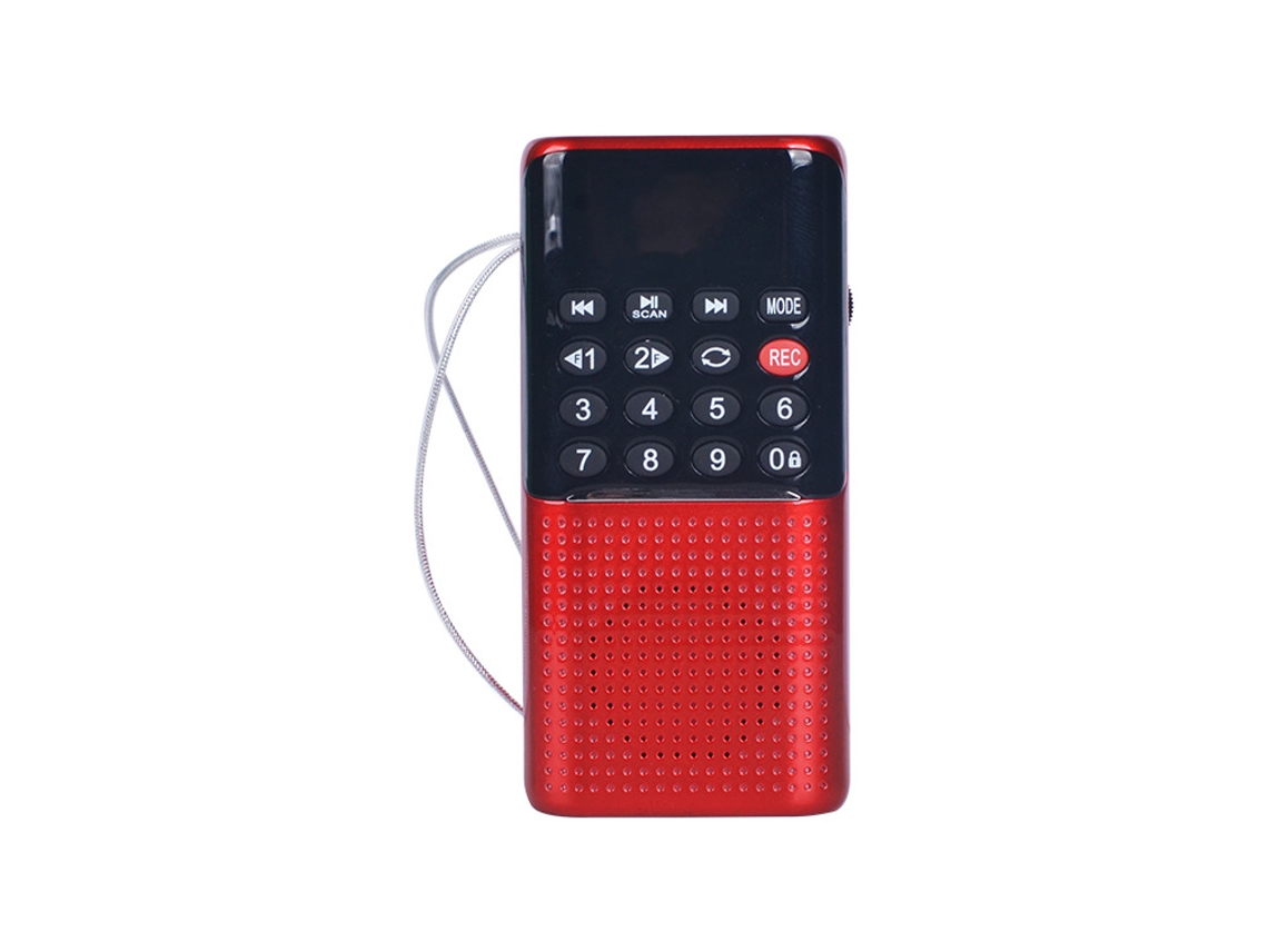 RELAVAEV Mini Rádio Superportátil, Rádio Fm Multifuncional Com Melhor Recepção, Rádio Fm Portátil Com Antena Oculta Para Múltiplos Usos, Presente Ideal Para Id