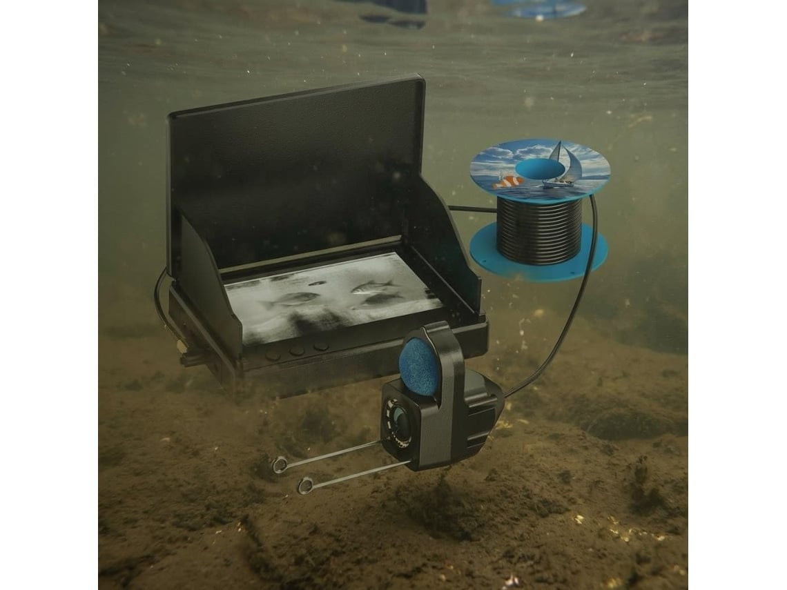 Cámara De Pesca Subacuática Con Pantalla Ips, Buscador De Peces Hd, Profundidad Marina.