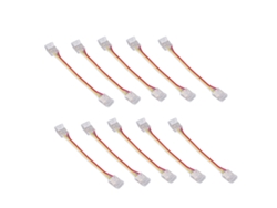 2026-10pcs Kit Conectores De Tira Led Cob 3pin 10mm Conexión Rápida Para Almacén Accesorios De Tira Led