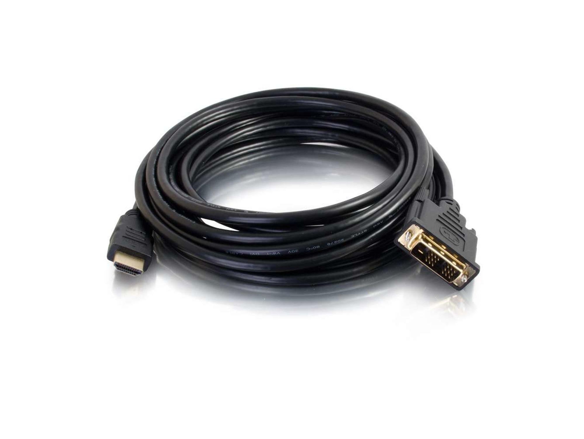 C2G 42514 adaptador de cable de vídeo 1 m HDMI DVI-D Negro